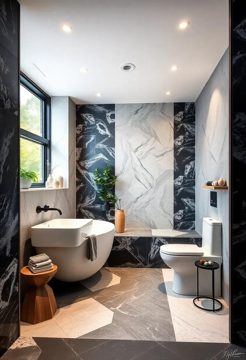 Bold Black ⁢and ​White:⁤ Dive into ⁢the ⁤elegance⁤ of⁣ classic black and white tiles,showcasing geometric designs​ that ⁣bring a modern twist to timeless⁤ styles