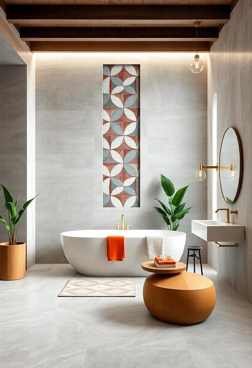 Creative Layouts: find inspiration in​ unconventional tile ⁢layouts‍ that⁣ break the ‌mold, bringing a ‍unique flair⁣ to⁢ your‌ bathroom design