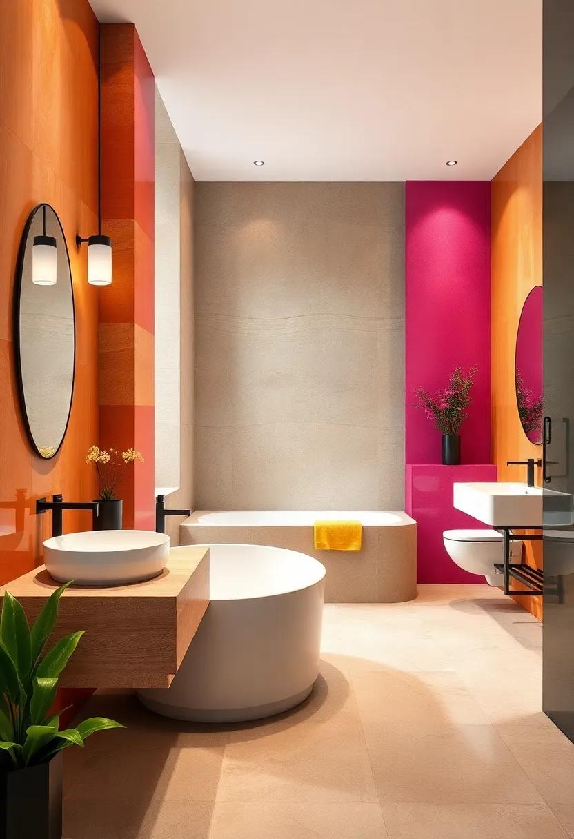 Vibrant Color Pops: Learn⁤ how ​bright,colorful tiles can serve as statement pieces,setting the mood and energizing your bathroom space
