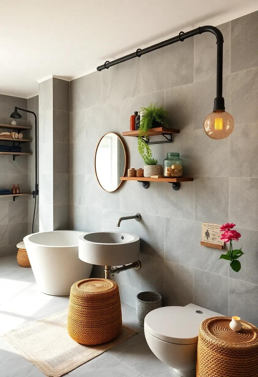 DIY Fixtures: Get crafty with DIY projects like concrete sinks or pipe shelving for a custom look ‌tailored to your ⁤style