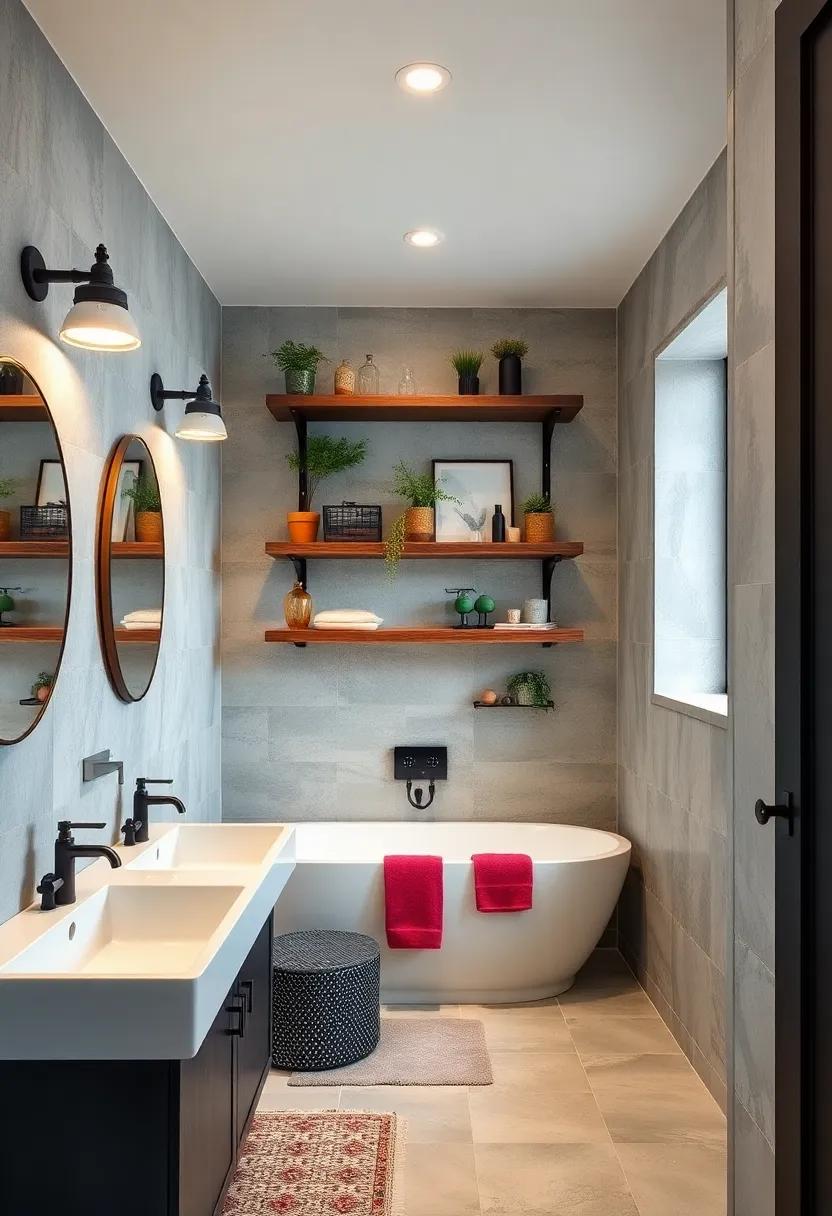 Open Shelving: Opt for open shelving made from reclaimed wood and industrial brackets for a stylish and functional storage solution