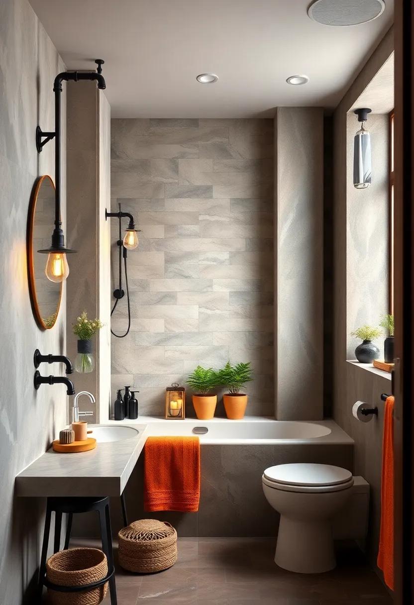 Pipe Dreams: Use exposed plumbing pipes ‌as design elements – transform them into towel racks or hangings for decorative items