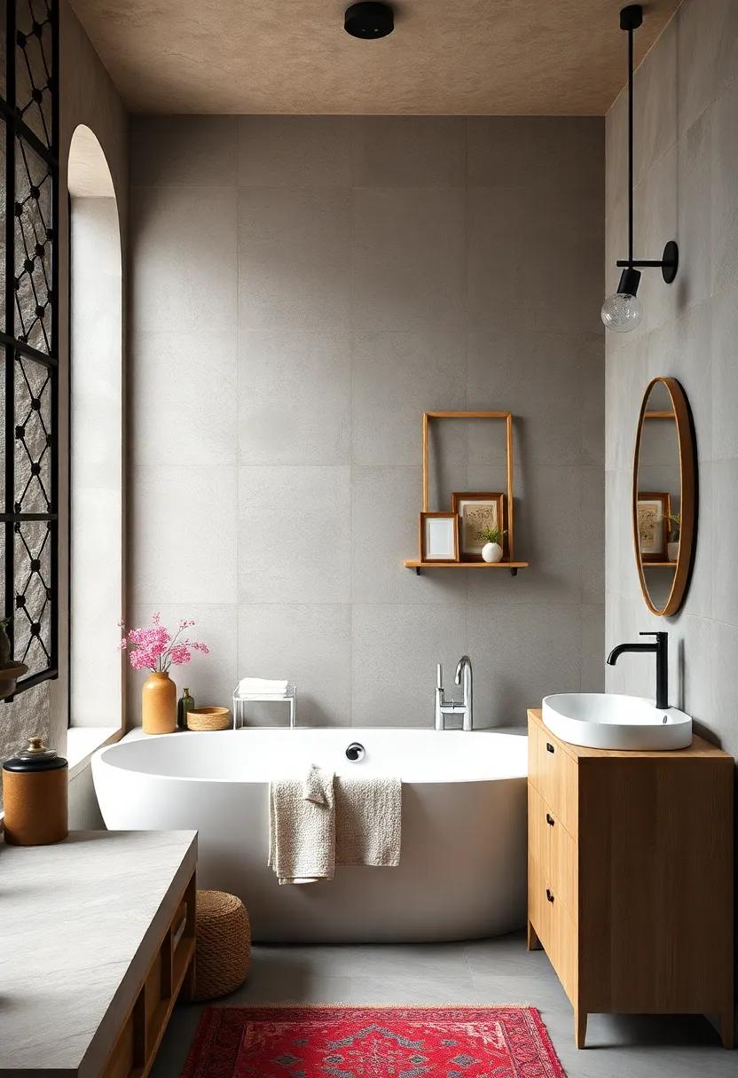 Play with Scale: Mix large industrial fixtures with smaller, delicate details like vintage frames for an engaging visual balance