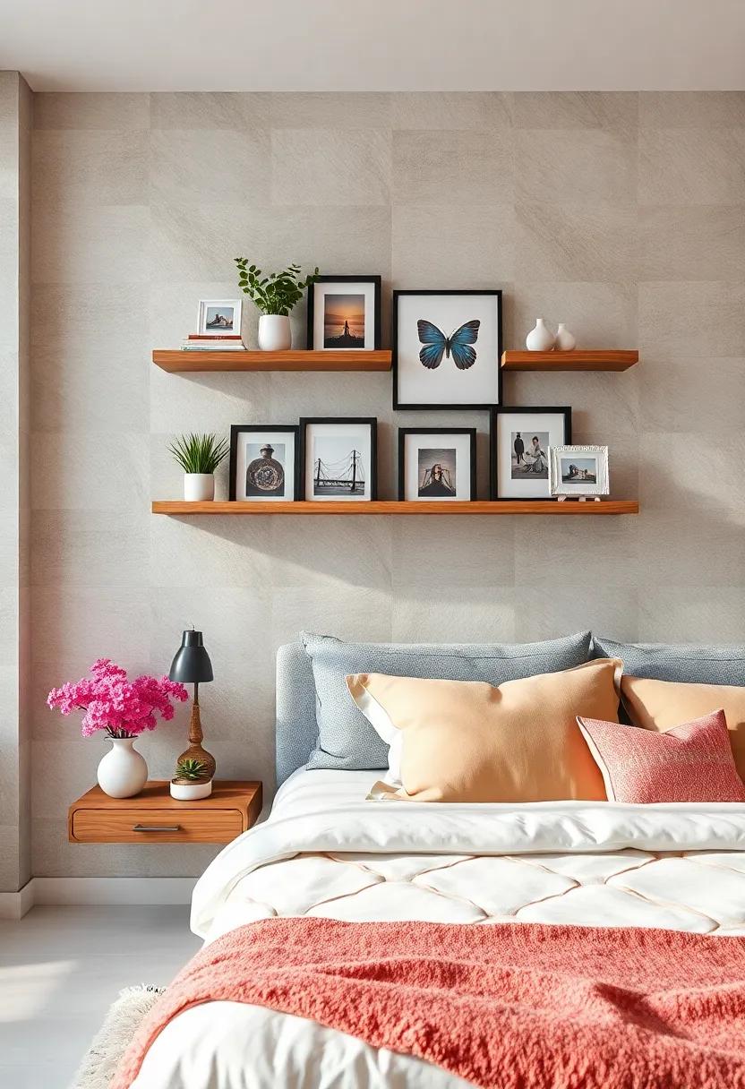 Artistic Display: Curate a ⁤gallery ‍of small ‍framed​ artworks ​or photographs on your ⁢shelves, showcasing⁢ your personal style and turning your⁤ wall into​ an ⁤eye-catching focal ⁣point