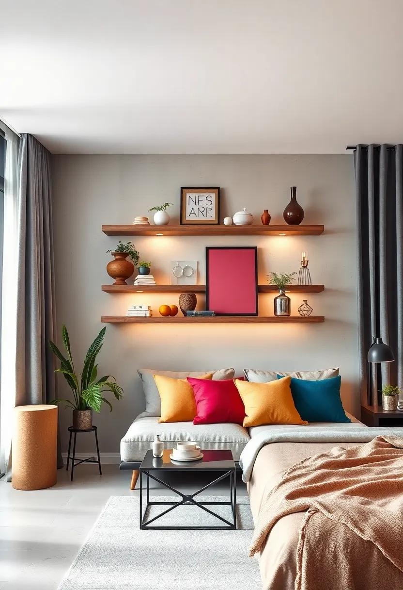 Color Coordination: Organize your decor items‍ by color on your⁤ floating shelves to create a‌ visually⁣ harmonious display that enhances the overall⁤ aesthetic ⁤of your room