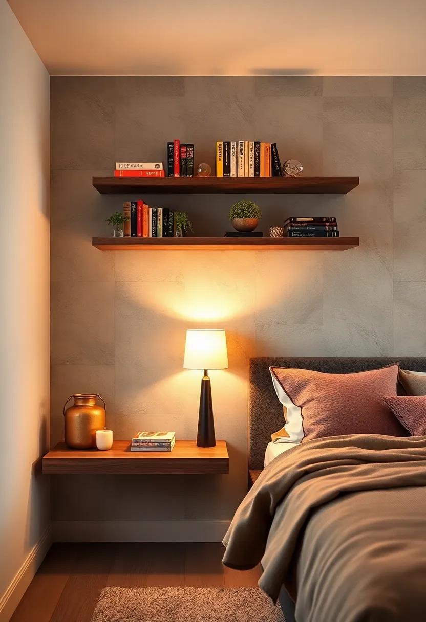 Create a Cozy Reading Nook: Install ‌floating ⁢shelves near ​your‍ bedside to hold your favorite novels⁢ and ​a ‌cozy lamp, transforming your corner into a personal sanctuary for⁢ reading