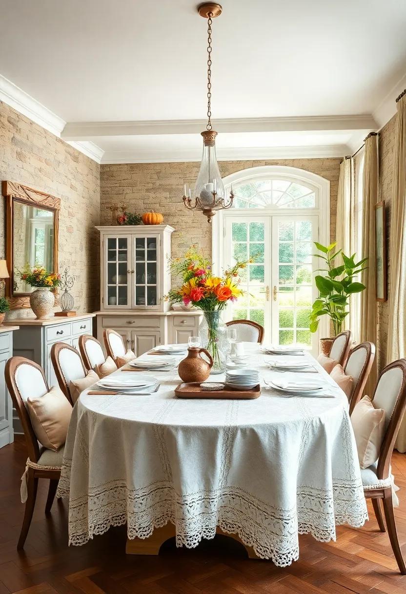 Lace ‍Tablecloths: ‍Delicate lace or linen⁢ table coverings can add an elegant touch ⁣while ⁣maintaining ⁣a casual feel