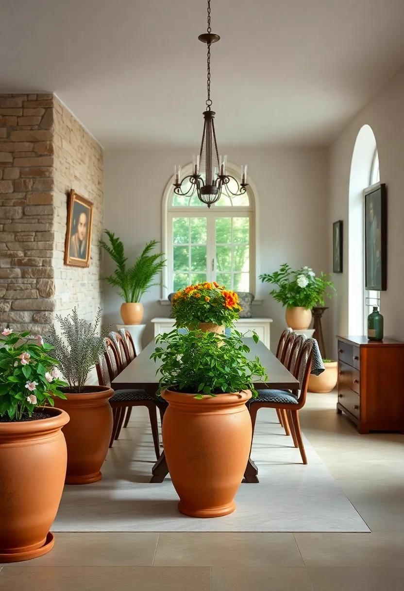 Terracotta ‌Pots: Incorporate rustic ⁢terracotta planters filled with herbs or small plants for a touch of rustic elegance