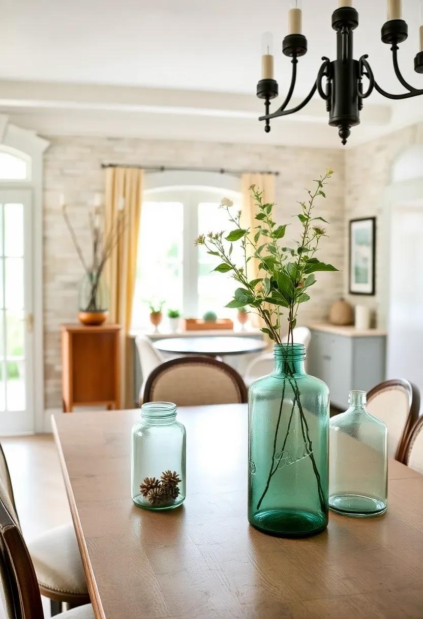 Vintage glass ‍Jars: Use old ‍glass jars as rustic vases⁣ or storage containers for a touch of​ charm while ‌keeping⁣ things organized