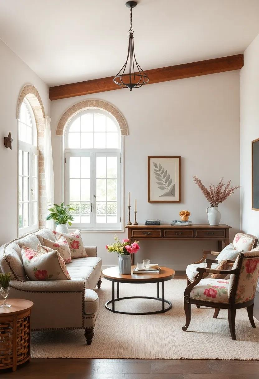 Vintage Floral Upholstery: Opt for⁢ upholstered chairs or cushions in charming floral patterns that bring ‍a hint of rustic French charm