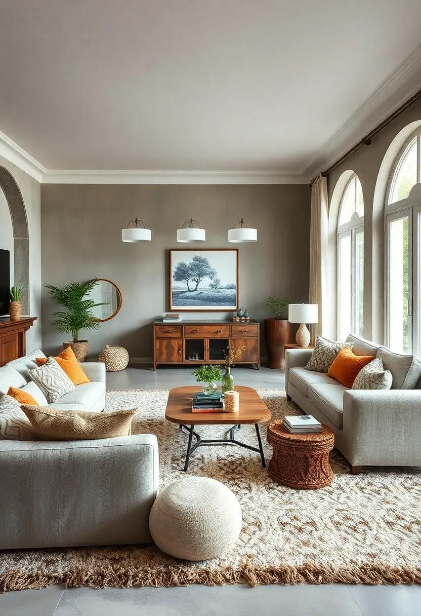 Cozy Wool Area Rugs: Choose a soft, plush wool rug to create a warm anchoring point within your​ living room