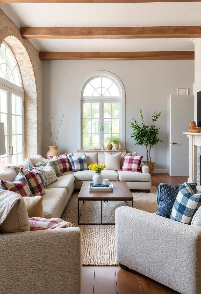 Classic Plaid Throw Pillows: Bring in classic plaid patterns through your pillow⁣ selection for a touch of tradition