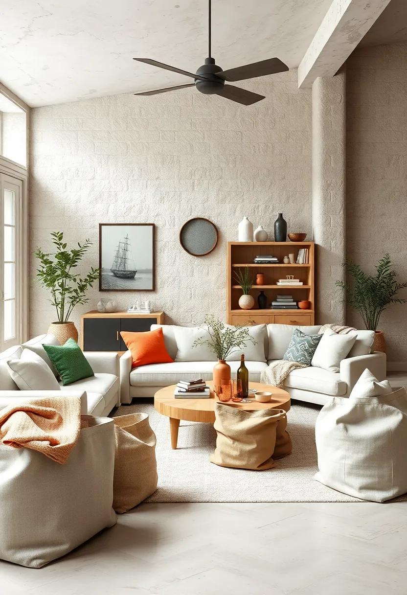 Rustic​ canvas Storage Bags: Add an‌ adventurous spirit with canvas bags that are perfect for storing magazines or blankets when not in‍ use