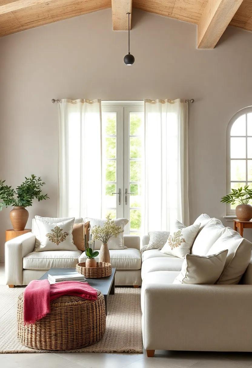 Embroidered Linen Pillowcases: Personalize your space with embroidered⁤ pillowcases ​that reflect a warmth and artisanal charm