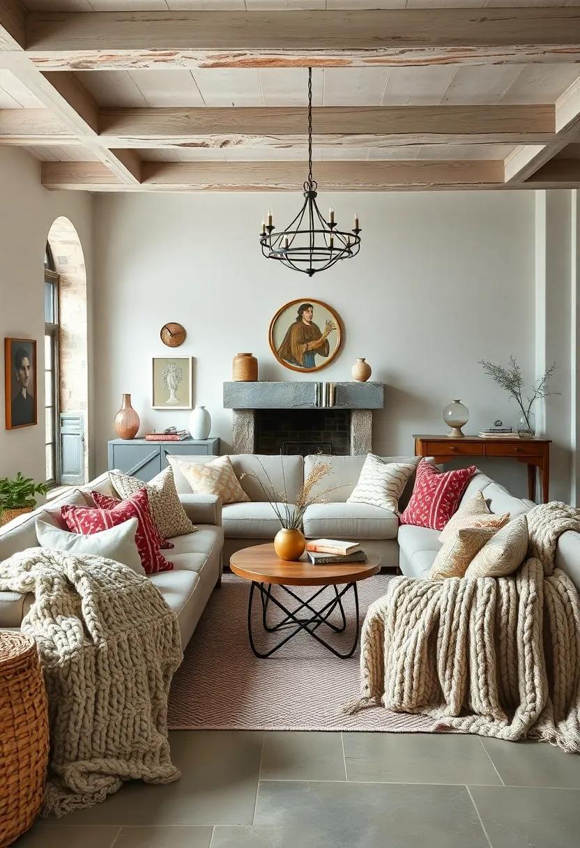 Chunky ​Knit Blankets: Cozy up your seating ⁤with oversized chunky knit blankets for⁢ both warmth and‌ texture