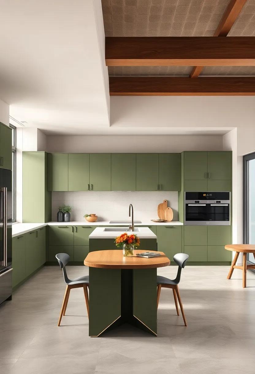 Soft Olive⁤ Undertones: Use soft olive tones for ⁤a‍ trendy yet timeless look,⁤ successfully bridging modern design with classic elements