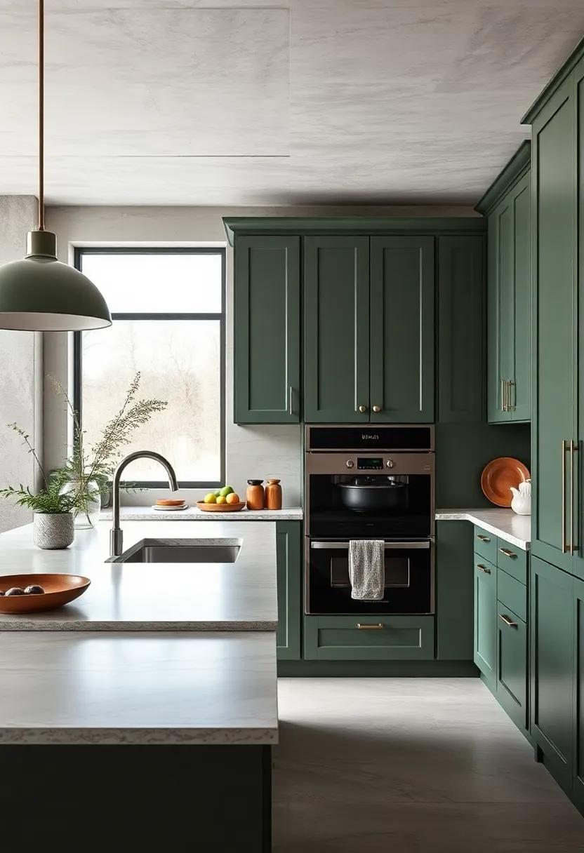 Subtle Grays: Add‌ a touch of sophistication ⁢with a muted gray-green ‍cabinet that works⁣ beautifully in contemporary kitchens with a sleek design