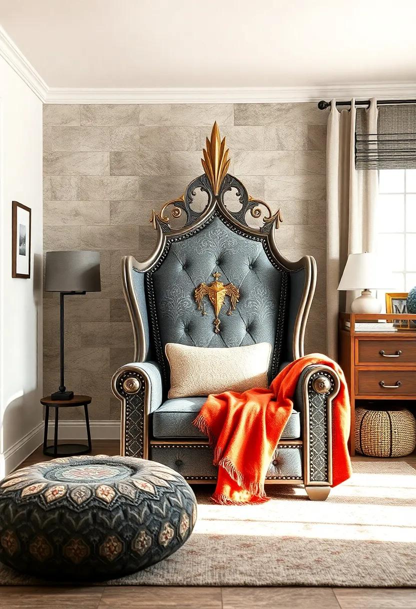 Enchanted Crown Chair: use a throne-like ​chair designed for comfort and styled⁤ like a⁢ royal seat to​ inspire your knight to rule over​ their⁢ dominion