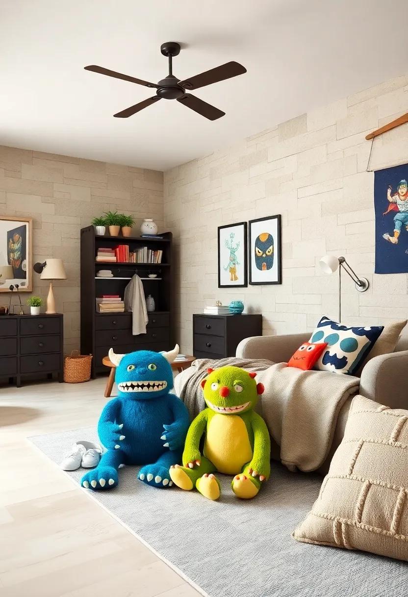 Friendly⁤ Monster Stuffed Animals: Add adorable monster plush‌ toys to the collection to bring in a light-hearted‌ twist and encourage imaginative play with ‘friendly foes’