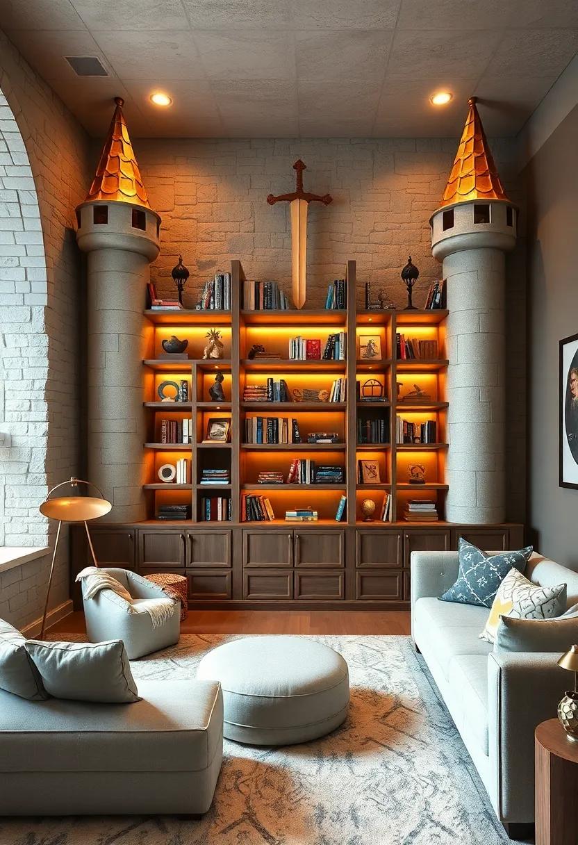 Sword and Sorcery​ Bookshelf: Opt ‌for a whimsical bookshelf shaped like a ⁤castle, where your child’s favorite adventure books⁤ can⁤ come to life
