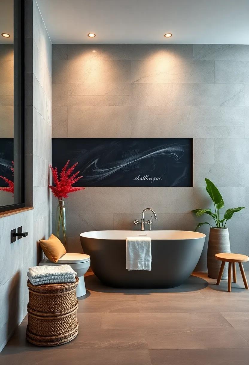 DIY Painted Canvas: ⁢Let your creativity shine by ⁢crafting your​ own artwork, using colors that harmonize with your existing bathroom decor