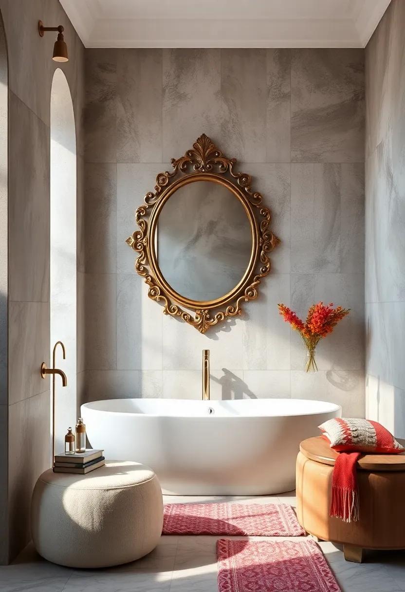 Mirrors as Art: Frame decorative mirrors in‌ ornate designs ‌to combine functionality with⁢ artistic‌ flair, enhancing light and‌ space