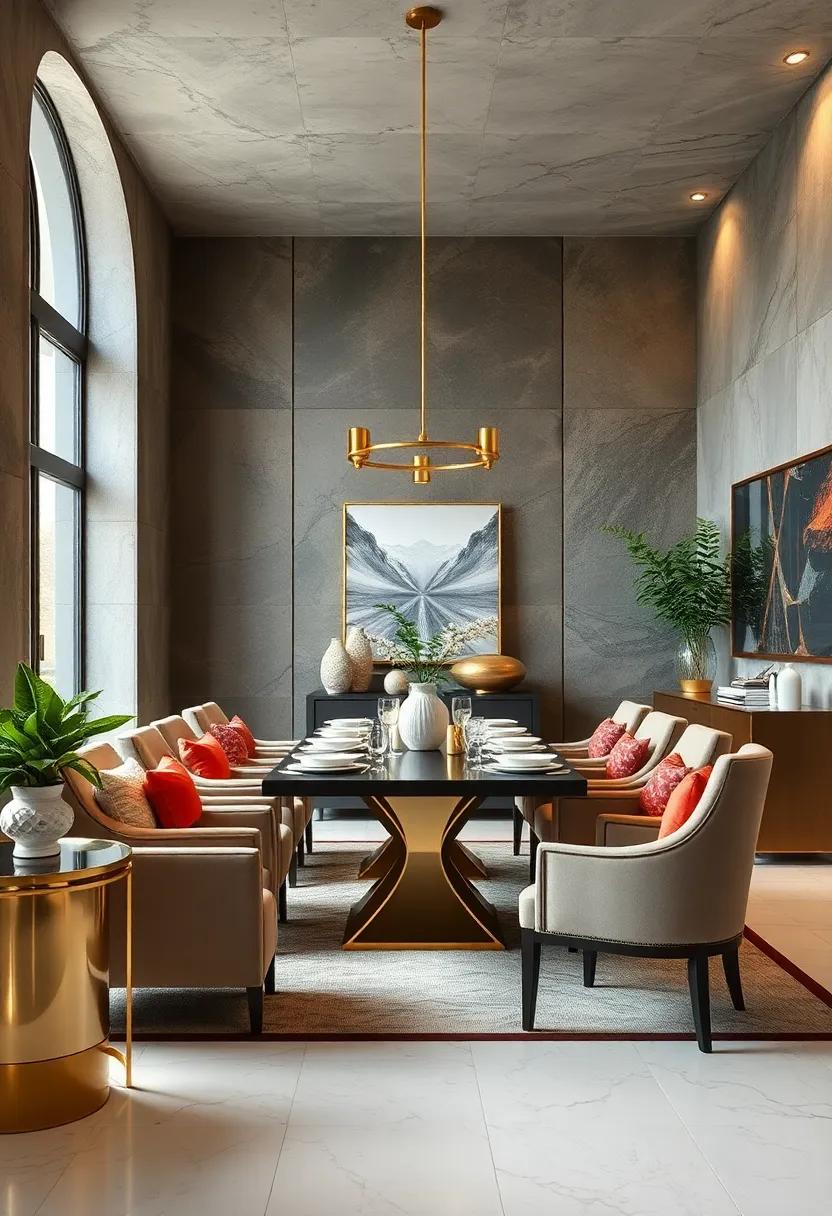 Metallic ​Accents: Incorporate gold, silver, or brass accents in fixtures, tableware, or decorative items‍ for a touch of sophistication