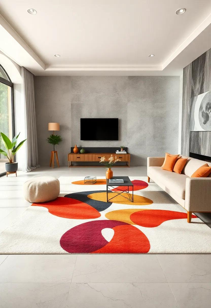 Whimsical Designs:⁤ A rug adorned with whimsical designs⁣ such as abstract animals⁢ or ⁤cosmological motifs that add a​ fun and quirky side to your living space