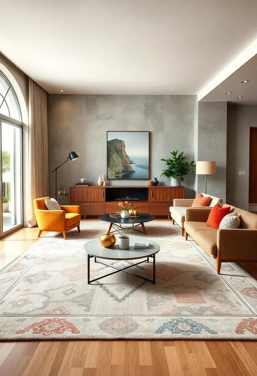 Artisan ⁣Appeal: Handmade‌ rugs that showcase⁤ unique ⁢designs and‌ textures, bringing ​an artisanal touch to ⁤your living room, while celebrating ⁤the craftsmanship of⁣ mid-century ⁤decor