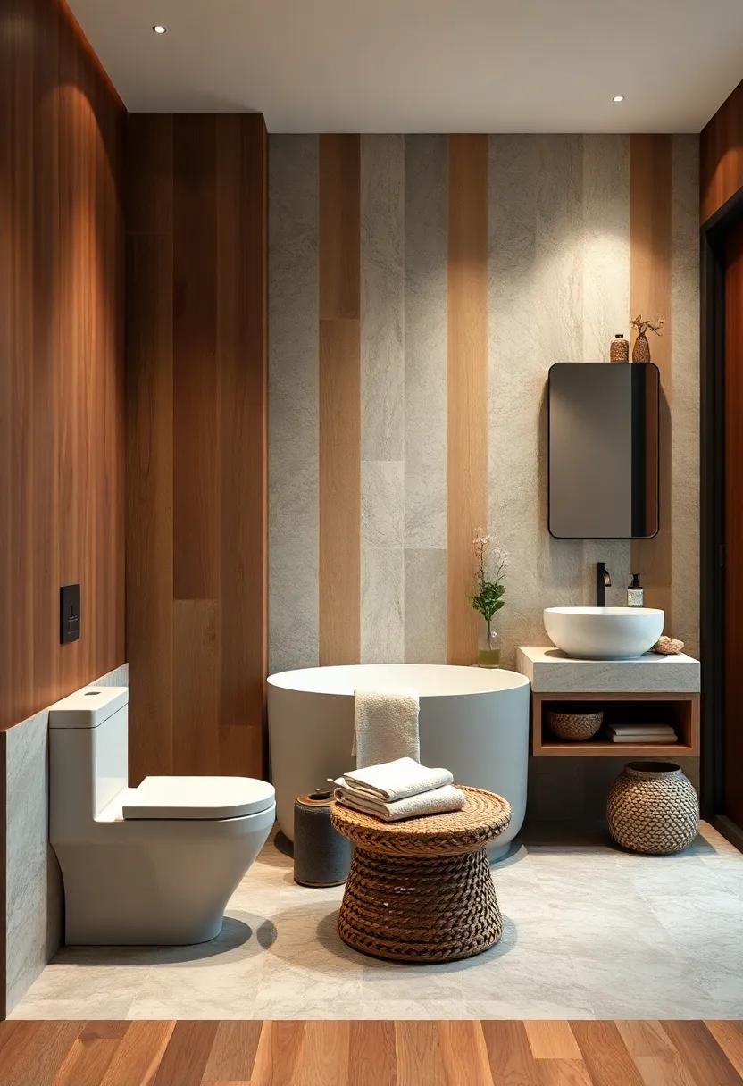 Rustic charm: Use distressed wood accents for ‌a ‌charming,‍ lived-in feel that contrasts ​beautifully with modern​ fixtures