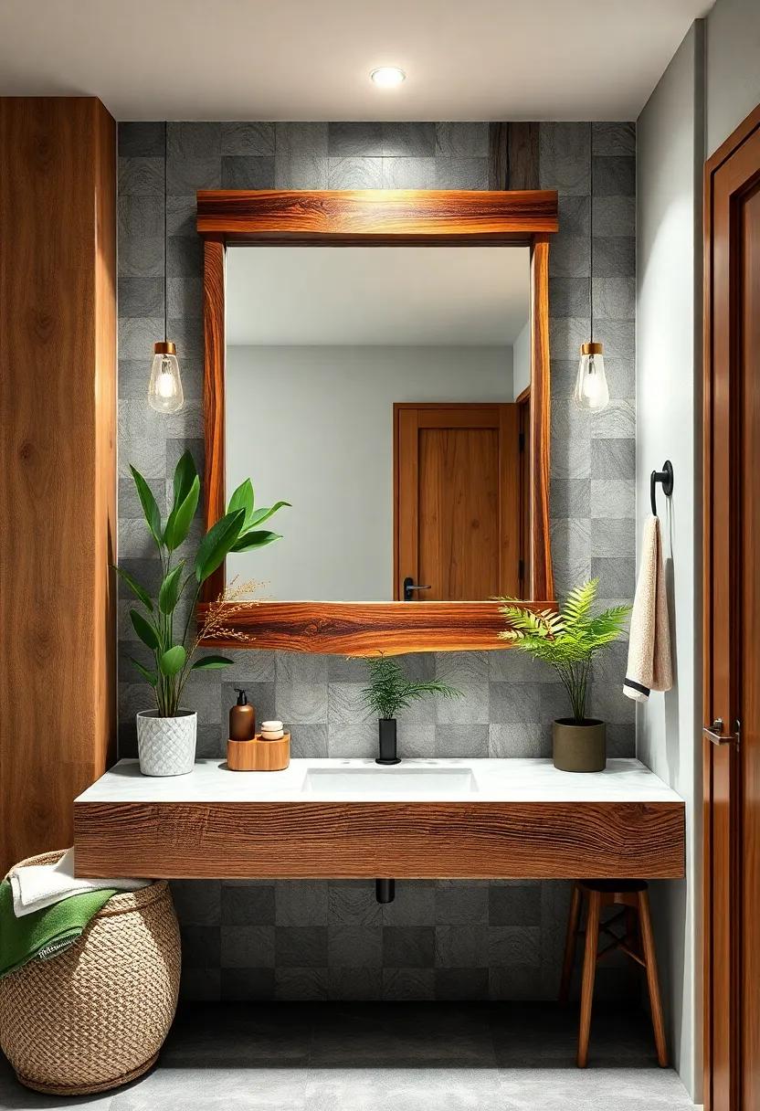 Floating Vanities: Install⁢ a floating wood vanity ⁣to give your space an‌ open feel while showcasing beautiful wood grains