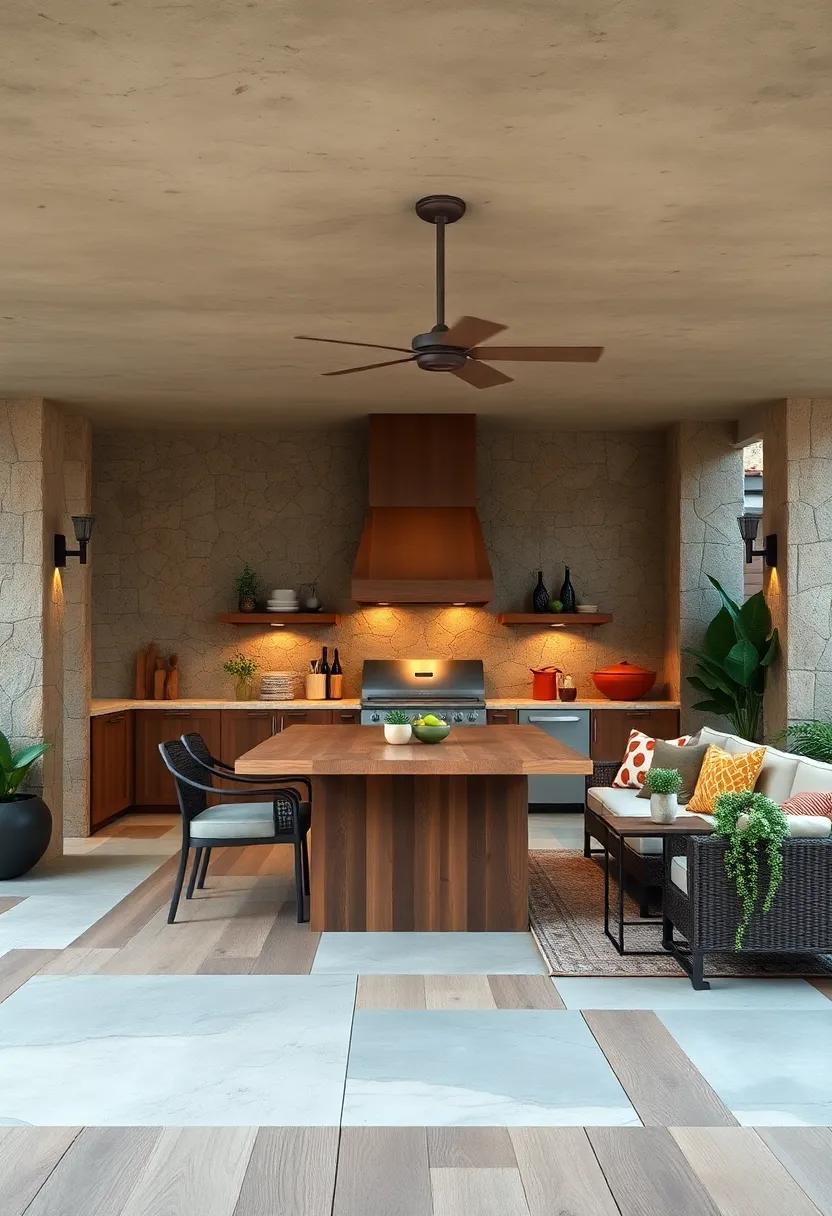 Mesquite -⁤ Its dense‍ nature makes mesquite highly durable,⁣ and its unique grain ⁤pattern adds character​ to outdoor cooking spaces