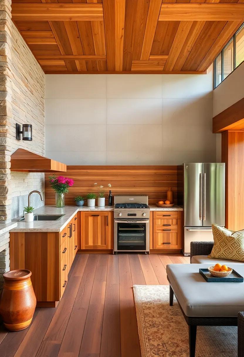 Redwood - This lightweight,⁢ durable wood is perfect for building beautiful ⁢outdoor cabinetry, combining elegance with lasting performance