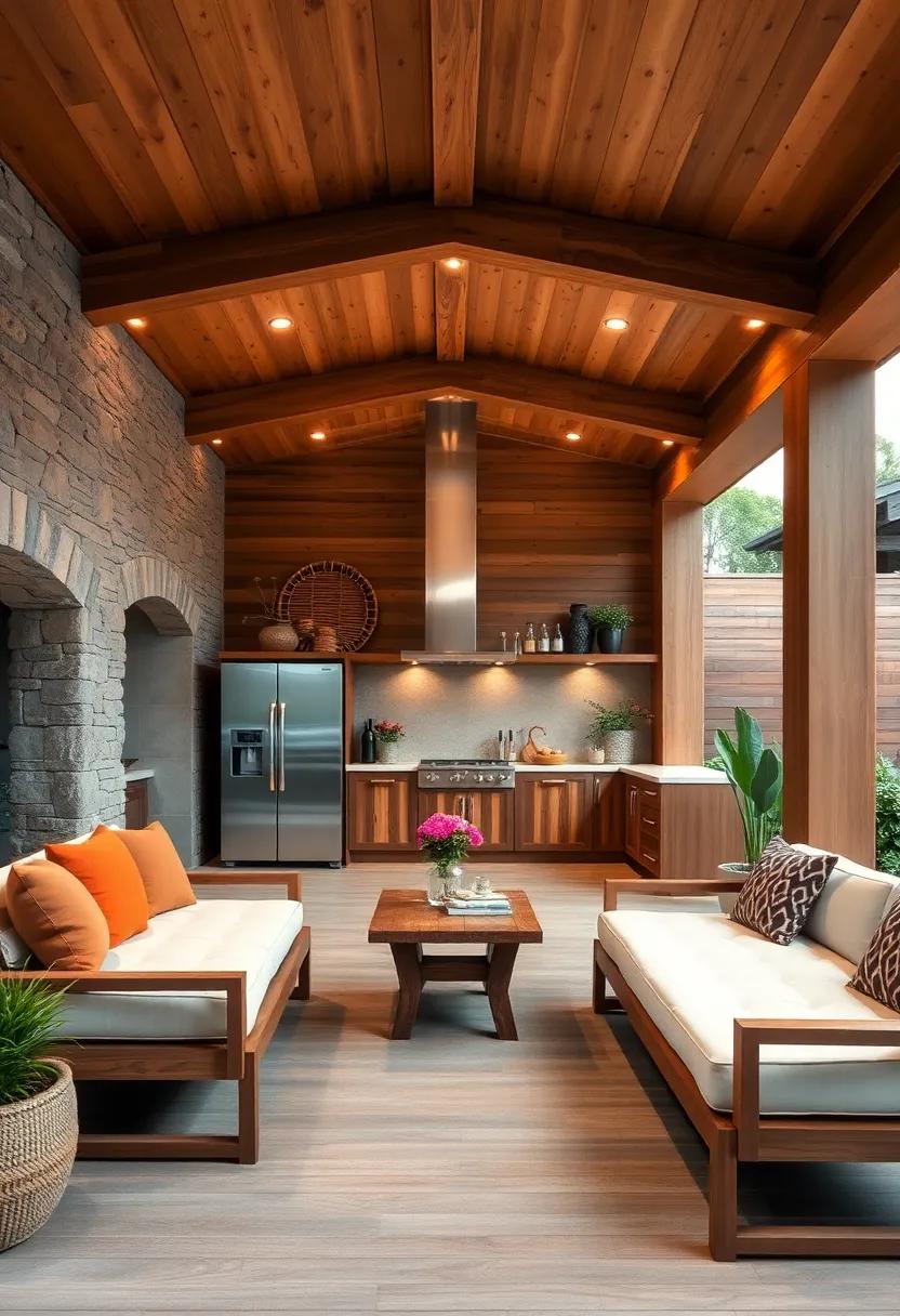 Teak - Whether applied to cabinetry or furniture, teak is a classic choice that combines tradition with unrivaled weather resistance