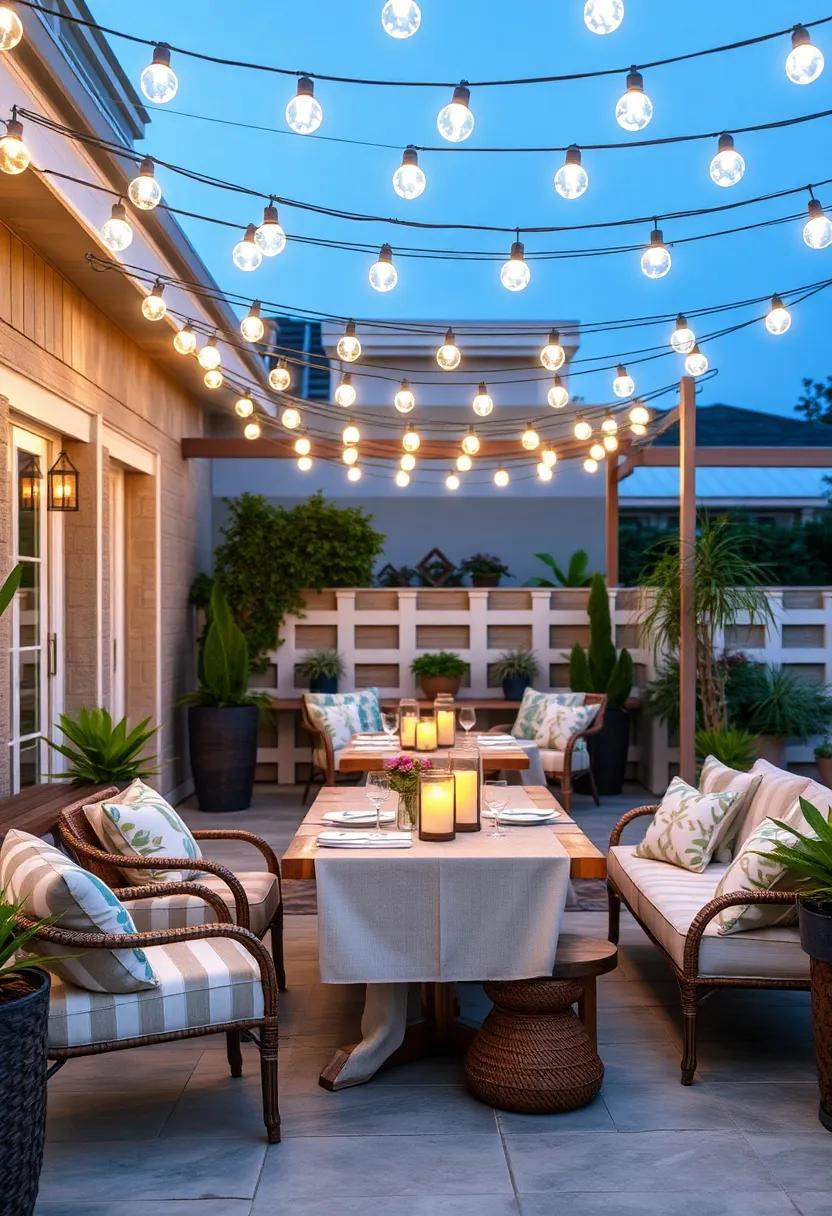 Lantern-Style Glow: Use string ⁢lights ⁣inside ‌lanterns ⁣suspended from ⁤tree branches to evoke ​an enchanting ⁢woodland atmosphere