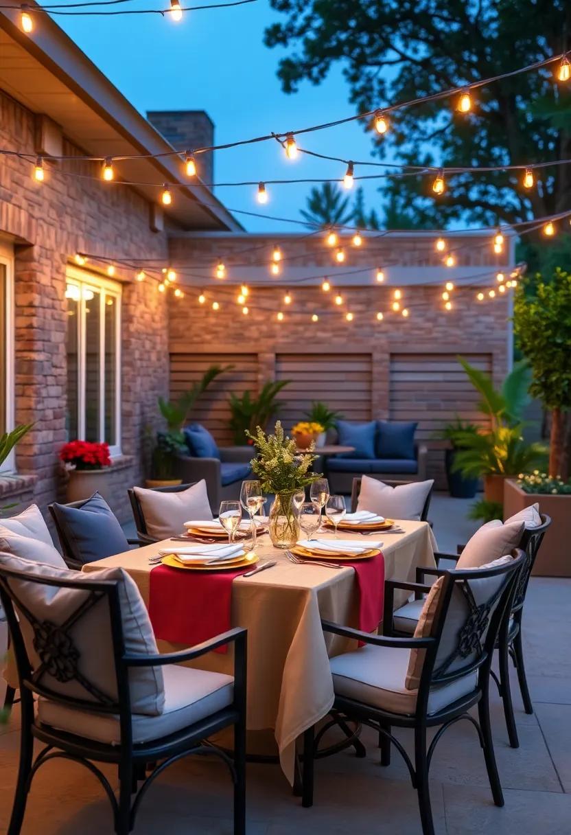 Twinkling Table ‍Settings: Incorporate string lights into your table settings, ⁢wrapping them around vases or centerpieces ⁣for ​a sparkling effect