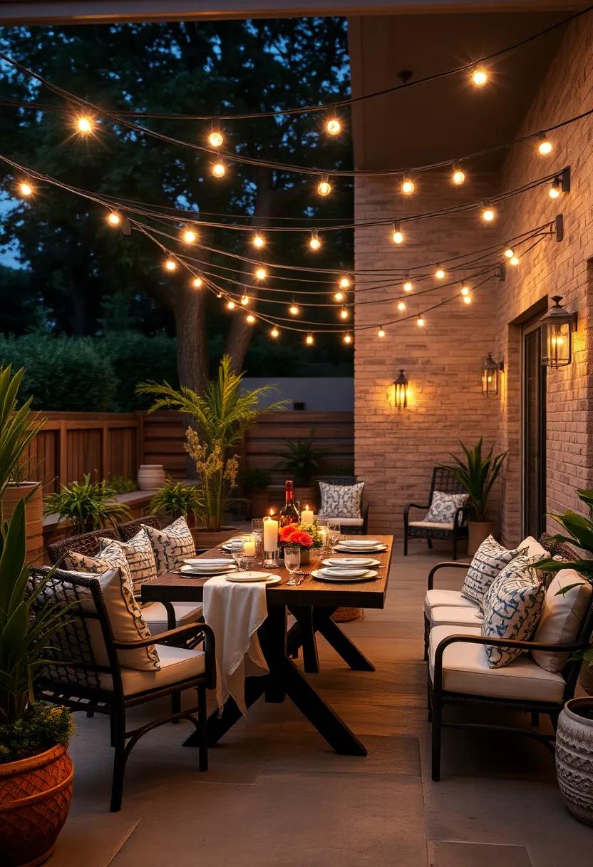 Layered⁣ lighting Techniques: Combine ‍string lights with candles and fairy lights‌ for a dynamic ⁤and cozy visual ⁤effect that enchants your guests