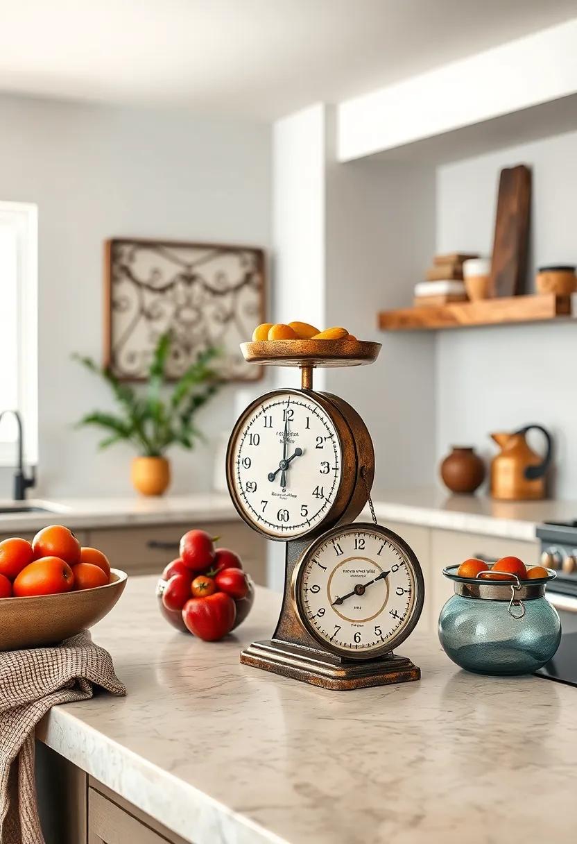 Antique Scale Display: Use an old kitchen scale as a ‍decorative piece on your counter, evoking nostalgia and charm while being uniquely functional