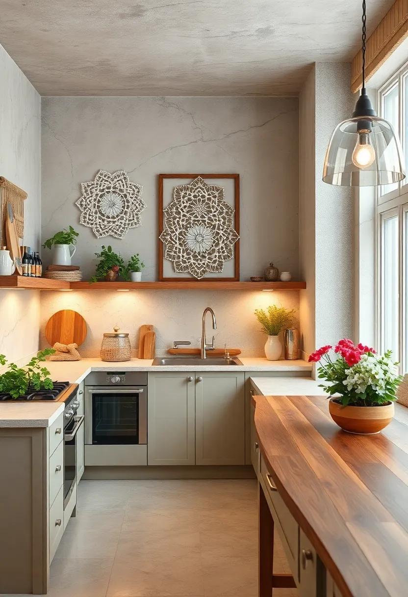 Filet Crochet Doilies: Frame intricately designed doilies as a nod to traditional craftsmanship and incorporate ⁤soft textures into​ your kitchen decor