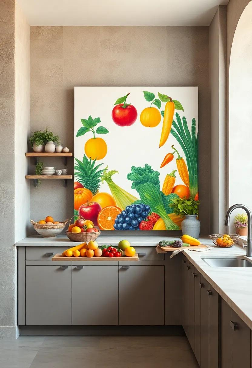 Painted Fruit​ and Vegetables Canvas: Craft⁢ your own botanical art by painting ⁤bright fruits and vegetables on canvas to celebrate fresh produce in ‌a cheerful way