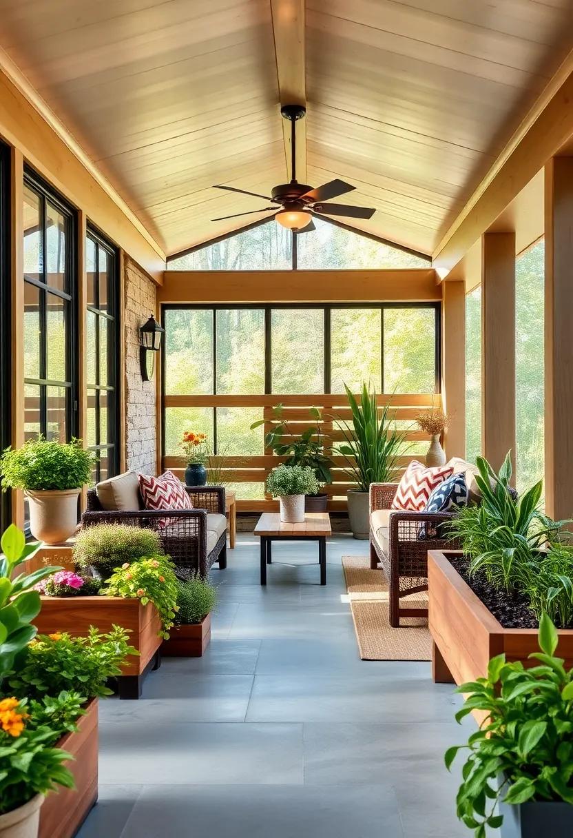 In-Home Garden: Use planter boxes made from reclaimed wood to cultivate herbs or ‌flowers,‍ combining functionality with rustic aesthetics