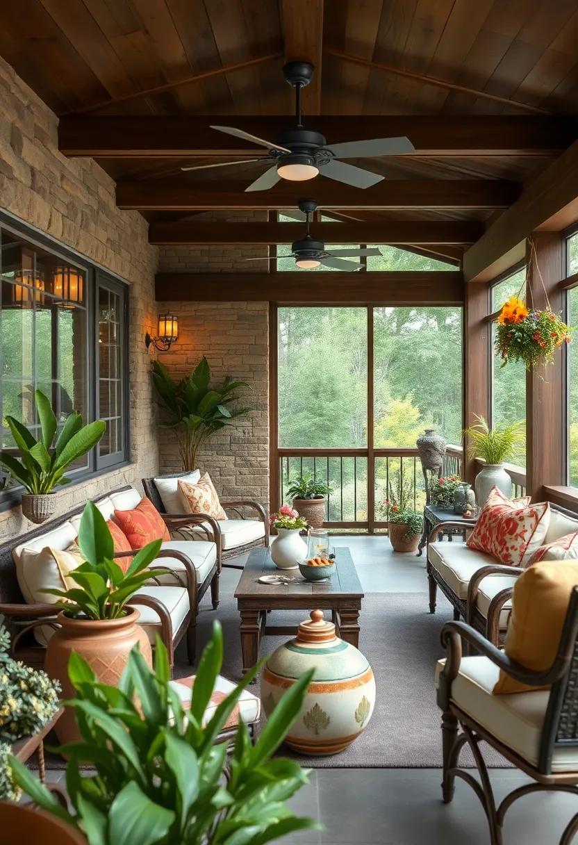 Nostalgic Ceramic Elements: Introduce earth-toned ceramics ⁣through planters or decorative pieces to add a touch of handcrafted artistry​ to your decor