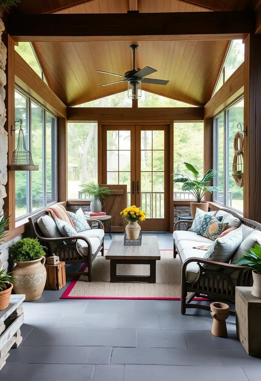 Vintage Farmhouse Charm: Use distressed wood finishes and antique decor pieces to create a warm, inviting space⁢ full of character