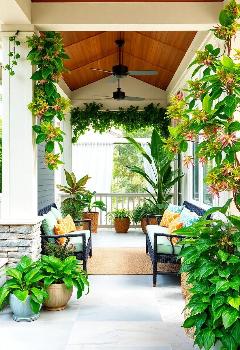 Passion Flower - Known for its intricate blooms, the Passion Flower vine can create a stunning display, bringing a bit of the tropics to life