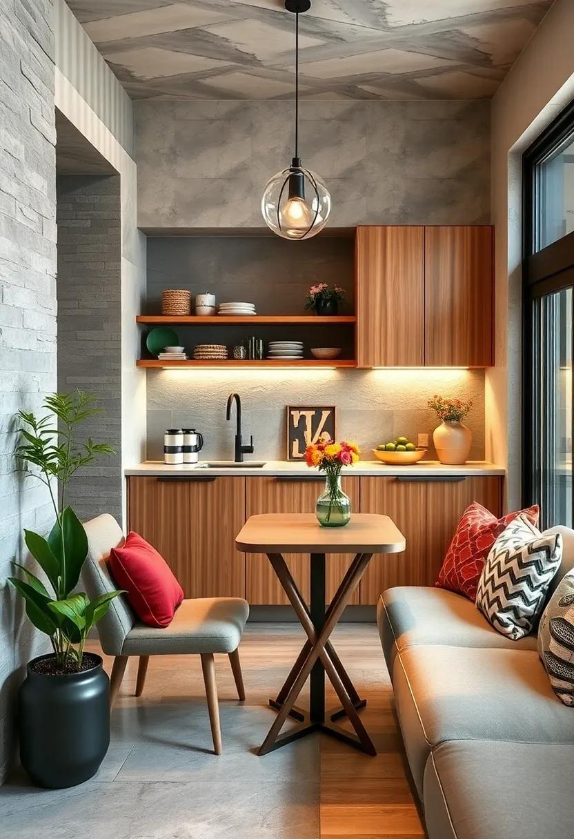 Choose a⁤ Fold-Down Table:⁢ A small, wall-mounted table that folds down when needed offers extra dining or prep ⁣space without taking up permanent⁤ room