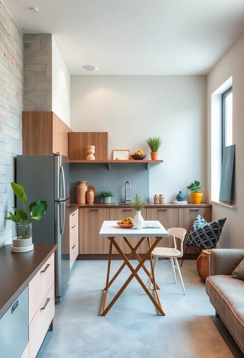 Create a Compact Workstation: ​Set ⁣up ‌a mini workstation with a foldable table or a sleek desk where you can manage ‌household paperwork without overwhelming kitchen space