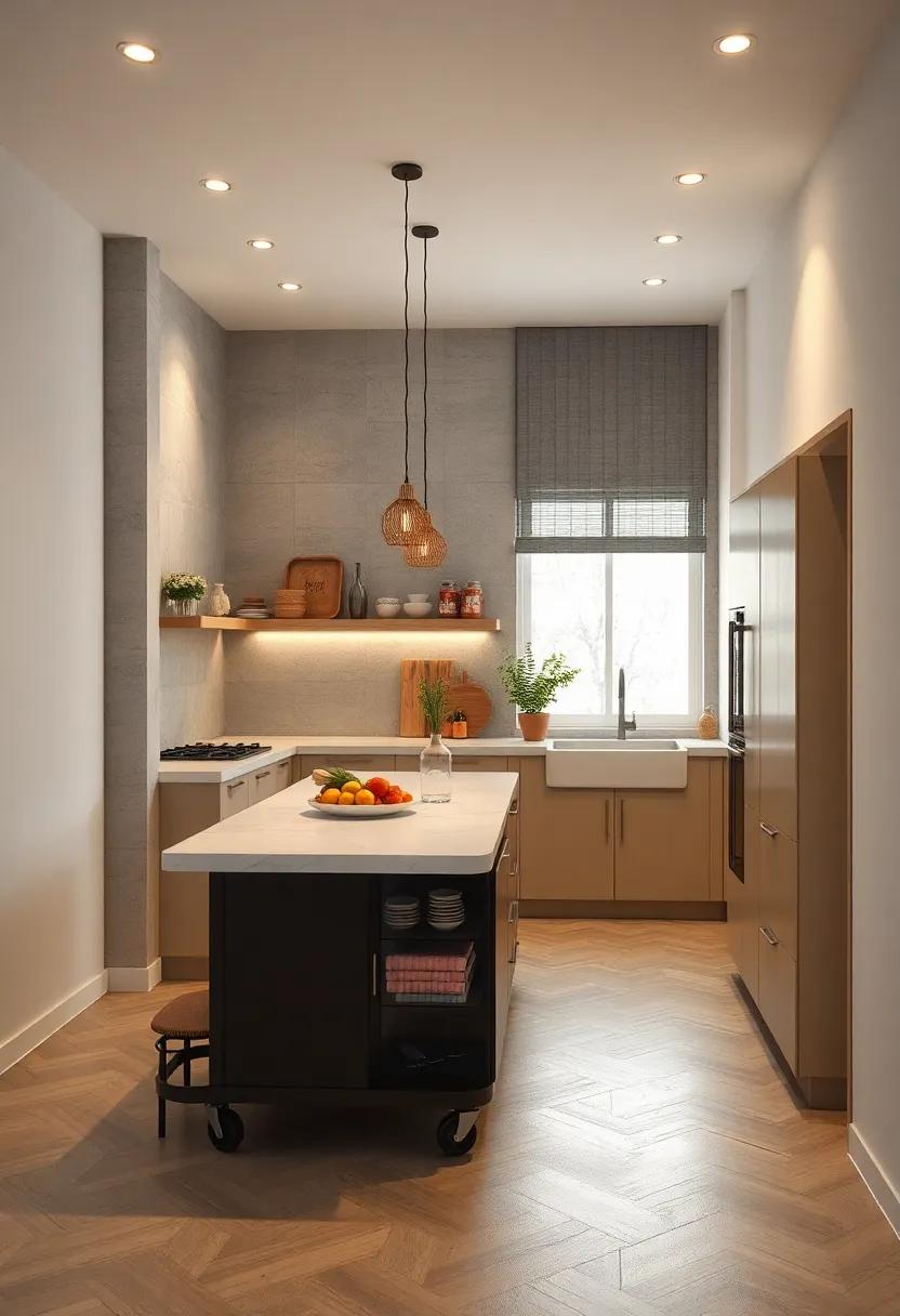 Use a Kitchen Island on‌ Wheels: A mobile island can be tucked away when not in use, offering‌ extra⁢ prep ⁤space and storage without​ the commitment of a permanent fixture
