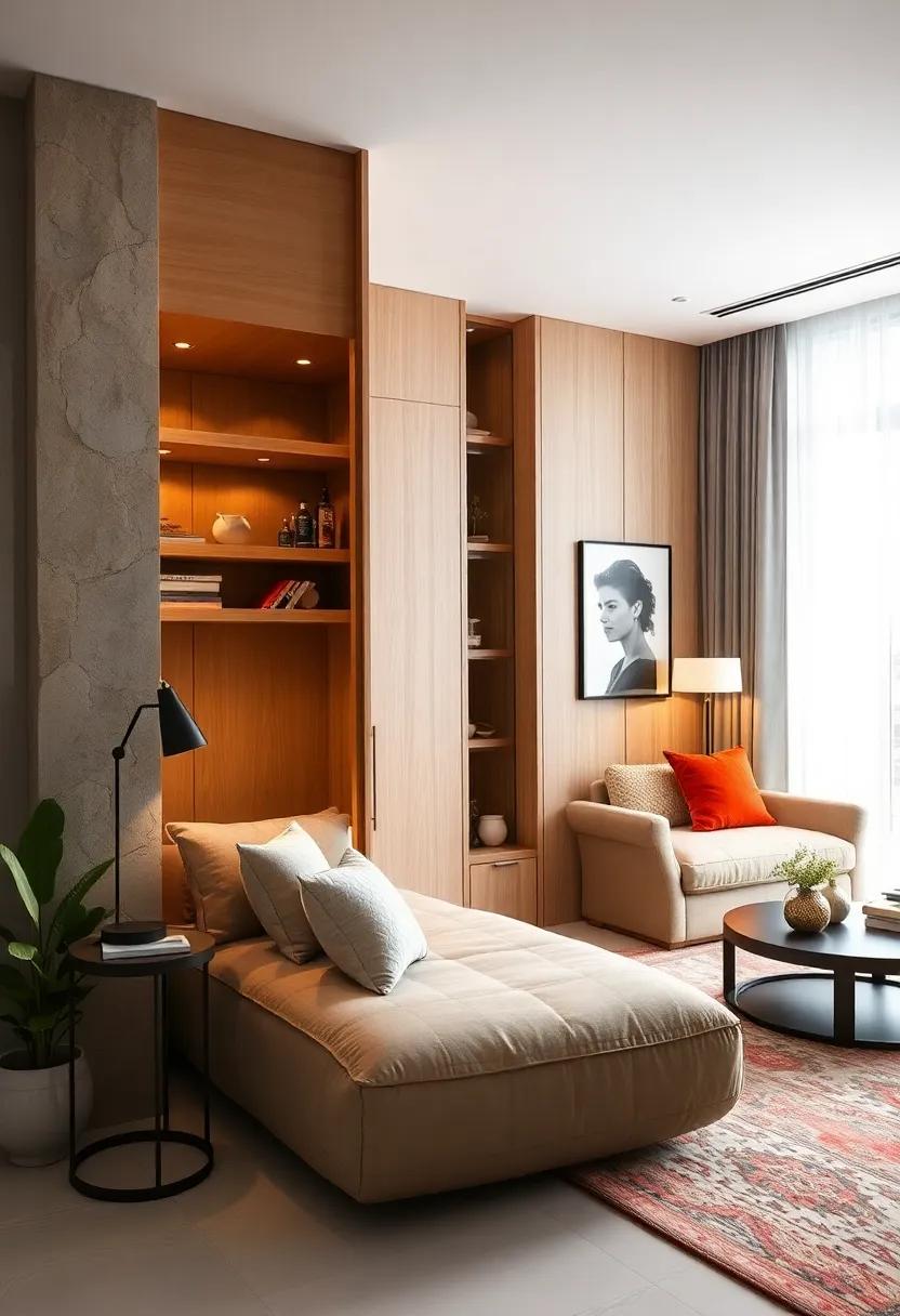 Hidden Bed‌ Storage: Consider ​a ⁣hidden Murphy bed or a daybed ‍that can double as⁤ a sofa, providing sleeping solutions without consuming space