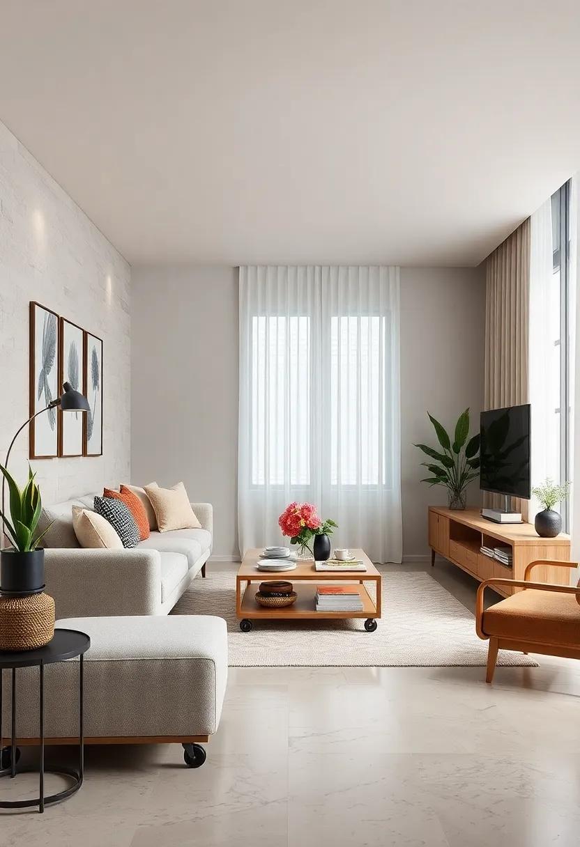 Under-Furniture Storage: Look for innovative storage solutions that slide under furniture,like rolling carts for easy access without taking up visible space