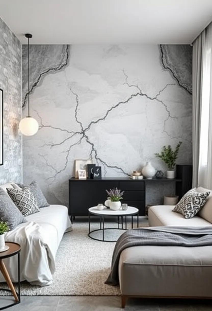 monochrome ‌Magic: Choose a striking ⁣black and white mural that can enhance your small room's elegance⁣ while keeping the atmosphere calm ‍and sophisticated